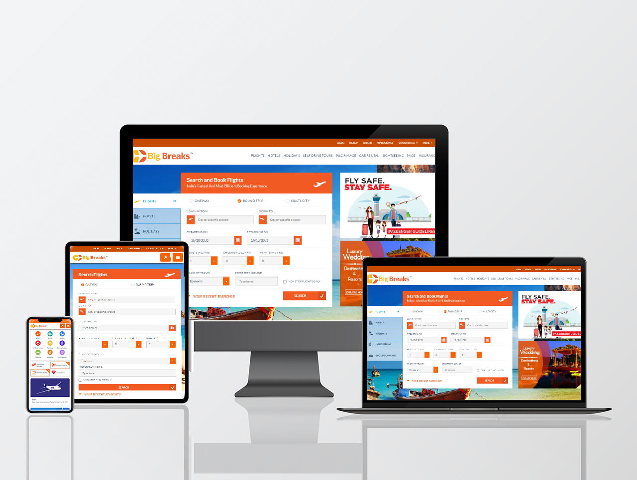 flight booking engine layout image
